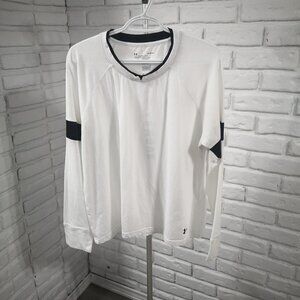 Under Armour Ladies Size Large White with Black Accents Long Sleeves T-shirt